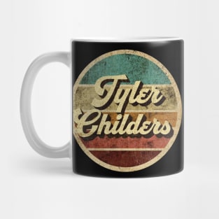 Tanatoraja, circle retro faded Tyler Childers Mug